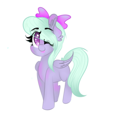 Size: 4000x4000 | Tagged: safe, artist:wolfykartz, flitter, pegasus, pony, g4, absurd resolution, ear fluff, female, heart eyes, mare, one eye closed, simple background, solo, tongue out, transparent background, wingding eyes, wink