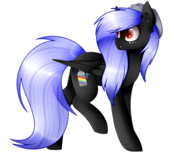 Size: 1619x1440 | Tagged: safe, artist:despotshy, oc, oc only, oc:darky, pegasus, pony, female, mare, simple background, solo, transparent background