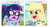 Size: 1080x592 | Tagged: safe, screencap, applejack, sci-twi, twilight sparkle, derpibooru, equestria girls, g4, my little pony equestria girls: legend of everfree, camp everfree outfits, cowboy hat, faic, freckles, glasses, hat, juxtaposition, juxtaposition win, looking at each other, meme, meta, mountain, open mouth, ponytail, river, varying degrees of want