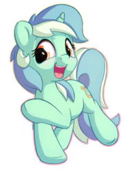 Size: 1100x1400 | Tagged: safe, artist:bobdude0, lyra heartstrings, pony, unicorn, g4, cute, female, lyrabetes, mare, open mouth, raised hoof, simple background, smiling, solo