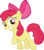 Size: 3515x4000 | Tagged: safe, artist:blindcavesalamander, apple bloom, earth pony, pony, g4, the show stoppers, female, high res, scared, simple background, solo, transparent background, vector