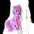 Size: 3000x3000 | Tagged: safe, artist:dimfann, twilight sparkle, pony, unicorn, g4, cross-eyed, female, high res, looking at something, mare, missing cutie mark, sitting, solo