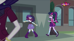 Size: 1920x1080 | Tagged: safe, edit, edited screencap, screencap, rarity, equestria girls, equestria girls specials, g4, my little pony equestria girls: dance magic, bomb, clothes, female, skirt, suicide bomber, teletoon, weapon