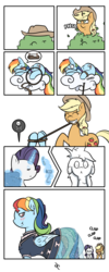 Size: 2000x5000 | Tagged: safe, artist:doggonepony, applejack, rainbow dash, rarity, pony, g4, clothes, cloud, comic, dress, forced makeover, high res, lasso, makeover, pictogram, rainbow dash always dresses in style, revenge, rope, sleeping, tomboy taming