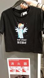 Size: 576x1024 | Tagged: safe, rainbow dash, pony, g4, clothes, irl, japan, japanese, merchandise, photo, shirt, t-shirt