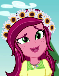 Size: 558x720 | Tagged: safe, screencap, gloriosa daisy, equestria girls, g4, my little pony equestria girls: legend of everfree, cropped, female, magical geodes, solo