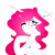 Size: 1000x1000 | Tagged: safe, artist:doux-ameri, oc, oc only, oc:button love, pony, unicorn, bust, female, mare, one eye closed, portrait, simple background, solo, transparent background, wink