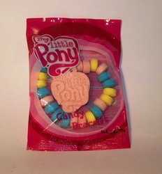 Size: 1149x1237 | Tagged: safe, photographer:kisscurl, pony, g3, g3.5, candy, food, irl, merchandise, my little pony logo, no pony, photo