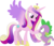 Size: 3584x3051 | Tagged: safe, artist:porygon2z, princess cadance, spike, alicorn, dragon, pony, g4, princess spike, age difference, concave belly, female, high res, infidelity, interspecies, male, ship:spikedance, shipping, simple background, slender, straight, thin, transparent background, vector