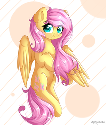 Size: 1100x1300 | Tagged: safe, artist:mitralexa, fluttershy, pegasus, pony, g4, cute, female, mare, scrunchy face, shyabetes, solo