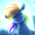 Size: 750x750 | Tagged: safe, artist:cosmalumi, rainbow dash, pegasus, pony, g4, cute, dashabetes, female, happy, mare, smiling, solo