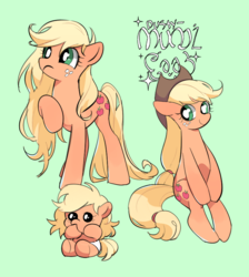 Size: 746x832 | Tagged: safe, artist:dusty-munji, applejack, earth pony, pony, g4, baby, baby pony, babyjack, cute, foal, hoof sucking, jackabetes, looking at you, loose hair