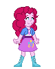 Size: 80x100 | Tagged: safe, artist:yogfan, pinkie pie, equestria girls, g4, animated, female, gif, pixel art, simple background, solo, transparent background