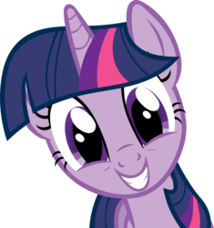 Size: 3753x4000 | Tagged: safe, artist:blindcavesalamander, twilight sparkle, pony, unicorn, g4, cute, female, grin, happy, high res, mare, simple background, smiling, solo, squee, transparent background, twiabetes, vector