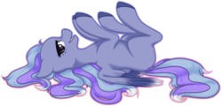 Size: 3442x1646 | Tagged: safe, artist:lavasokawaii, oc, oc only, pegasus, pony, lying down, on back, simple background, solo, transparent background