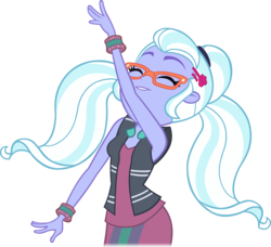Size: 3000x2736 | Tagged: safe, artist:doctor-g, sugarcoat, equestria girls, equestria girls specials, g4, my little pony equestria girls: dance magic, clothes, dancing, female, glasses, high res, simple background, solo, transparent background, vector