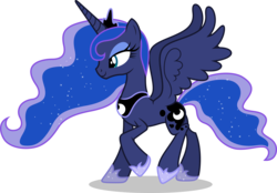 Size: 5000x3487 | Tagged: safe, artist:dashiesparkle, princess luna, alicorn, pony, g4, to where and back again, .svg available, absurd resolution, crown, female, jewelry, mare, regalia, simple background, solo, transparent background, vector
