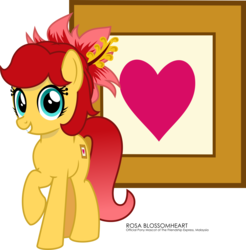 Size: 4898x4984 | Tagged: safe, artist:jhayarr23, part of a set, oc, oc only, oc:rosa blossomheart, earth pony, pony, project seaponycon, absurd resolution, cute, female, flower, flower in hair, looking at you, malaysia, mare, mascot, nation ponies, ponified, raised hoof, simple background, smiling, solo, transparent background
