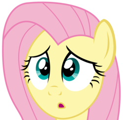 Size: 4272x4150 | Tagged: safe, artist:sketchmcreations, fluttershy, pony, discordant harmony, g4, absurd resolution, concerned, female, simple background, solo, transparent background, vector