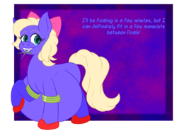 Size: 2048x1536 | Tagged: safe, artist:slimeyjenkins, oc, oc only, oc:ruby shears, pony, belly, hyper, hyper pregnancy, imminent birth, pregnant, scissors