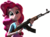 Size: 1455x1080 | Tagged: safe, artist:facelesssoles, pinkie pie, equestria girls, g4, 3d, ak-47, assault rifle, gun, no trigger discipline, rifle, simple background, source filmmaker, transparent background, weapon