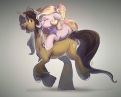 Size: 1066x856 | Tagged: safe, artist:locksto, oc, oc only, pony, commission, ponies riding ponies, riding