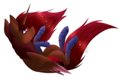 Size: 4500x3000 | Tagged: safe, artist:crazllana, oc, oc only, oc:amber, alicorn, pony, alicorn oc, falling, female, high res, horn, mare, simple background, solo, transparent background, wings
