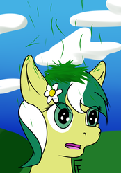 Size: 800x1150 | Tagged: safe, artist:frecklesfanatic, oc, oc only, oc:daisy, pony, confused, female