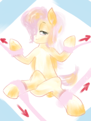 Size: 1080x1440 | Tagged: safe, artist:rupony, fluttershy, pony, g4, buddhism, female, meditation, relaxing, solo, yoga