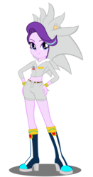 Size: 1499x2858 | Tagged: safe, artist:trungtranhaitrung, starlight glimmer, equestria girls, g4, belly button, boots, bracelet, clothes, clothes swap, cosplay, costume, crossover, female, hand on hip, high res, hoodie, jewelry, looking at you, male, midriff, shoes, shorts, silver the hedgehog, simple background, smiling, smiling at you, solo, sonic the hedgehog, sonic the hedgehog (series), transparent background, vector