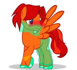 Size: 1690x1547 | Tagged: safe, artist:goldenfoxda, oc, oc only, oc:goldenfox, pegasus, pony, belly dancer, confused, crossdressing, embarrassed, flats, harem, harem outfit, male, simple background, solo, spread wings, stallion, transparent background, veil, wingboner, wings, work in progress in the source