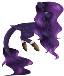 Size: 2335x2797 | Tagged: safe, artist:mauuwde, oc, oc only, oc:ender heart, pegasus, pony, chest fluff, female, high res, mare, simple background, solo, transparent background