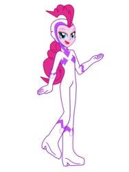 Size: 1024x1365 | Tagged: safe, artist:ferrokiva, fili-second, pinkie pie, equestria girls, equestria girls specials, g4, my little pony equestria girls: movie magic, my little pony equestria girls: spring breakdown, power ponies (episode), clothes, female, power ponies, simple background, solo, superhero, superhero humanized, transparent background