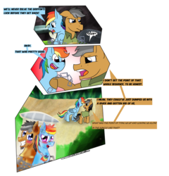 Size: 876x912 | Tagged: safe, artist:sneshpone, quibble pants, rainbow dash, pony, g4, stranger than fan fiction, body pillow, comic, funny, male, ship:quibbledash, shipping, simple background, straight, transparent background