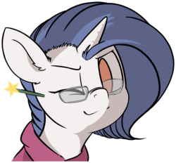 Size: 3225x2996 | Tagged: safe, artist:yoditax, derpibooru exclusive, oc, oc only, oc:yodi, pony, unicorn, glasses, high res, male, one eye closed, simple background, solo, stallion, transparent background, wink