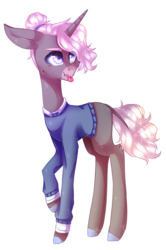 Size: 1399x2101 | Tagged: safe, artist:huirou, oc, oc only, oc:dawn, pony, unicorn, female, mare, raised hoof, simple background, solo, transparent background