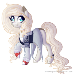 Size: 879x874 | Tagged: safe, artist:frostedpuffs, oc, oc only, earth pony, pony, clothes, dress, female, mare, simple background, solo, transparent background