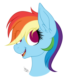 Size: 843x923 | Tagged: safe, artist:anxiov, rainbow dash, pony, g4, bust, cute, female, portrait, simple background, solo, transparent background