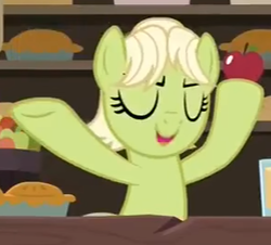 Size: 293x265 | Tagged: safe, screencap, granny smith, earth pony, pony, g4, the perfect pear, cropped, female, solo, young granny smith