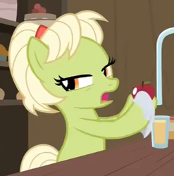 Size: 366x371 | Tagged: safe, screencap, granny smith, earth pony, pony, g4, the perfect pear, cropped, female, solo, young granny smith