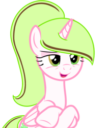 Size: 1844x2112 | Tagged: safe, artist:duyguusss, oc, oc only, oc:dakota chaos, alicorn, pony, base used, crossed hooves, female, mare, simple background, solo, transparent background