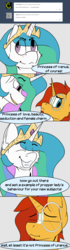 Size: 775x2756 | Tagged: safe, artist:starrypallet, princess celestia, sunburst, alicorn, pony, ask princess sunburst, g4, ask, comic, glasses, princess sunburst, trollestia, tumblr, uranus