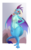 Size: 2252x3657 | Tagged: safe, artist:b-epon, princess ember, dragon, anthro, g4, barbie doll anatomy, breasts, cute, emberbetes, featureless breasts, female, hand on hip, high res, looking at you, sassy, solo