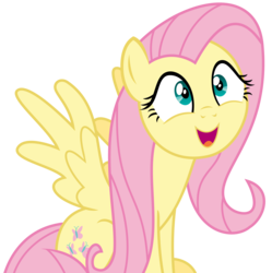 Size: 2806x2819 | Tagged: safe, artist:sketchmcreations, fluttershy, pony, discordant harmony, g4, cute, female, happy, high res, open mouth, shyabetes, simple background, sitting, solo, transparent background, vector