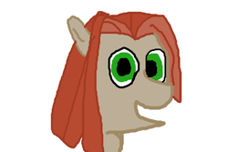 Size: 900x600 | Tagged: safe, artist:zeb, derpibooru exclusive, oc, oc only, oc:radiant dawn, earth pony, pony, 1000 hours in ms paint, 1000 years in photoshop, bust, female, looking at you, mare, ms paint, portrait, simple background, solo, white background