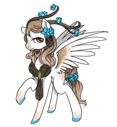 Size: 1099x1188 | Tagged: safe, artist:nutty-stardragon, oc, oc only, pony, flower, simple background, solo, transparent background