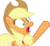 Size: 5913x5387 | Tagged: safe, artist:frownfactory, applejack, earth pony, pony, g4, the perfect pear, .svg available, absurd resolution, cowboy hat, female, gasp, hat, shocked, simple background, solo, svg, transparent background, vector