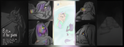 Size: 4445x1700 | Tagged: safe, artist:lonerdemiurge_nail, oc, oc only, oc:catalyst, oc:dawn sentry, anthro, alcohol, comic, commission, drunk, high res, melancholy, memory, your character here