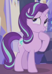Size: 595x852 | Tagged: safe, screencap, starlight glimmer, pony, a royal problem, g4, female, mare, solo, thinking