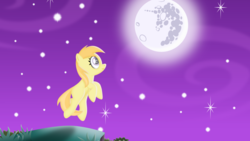 Size: 1920x1080 | Tagged: safe, artist:lumorn, noi, pony, g4, female, mare in the moon, moon, night, solo